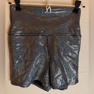 American Apparel Holographic Silver Women's Shorts